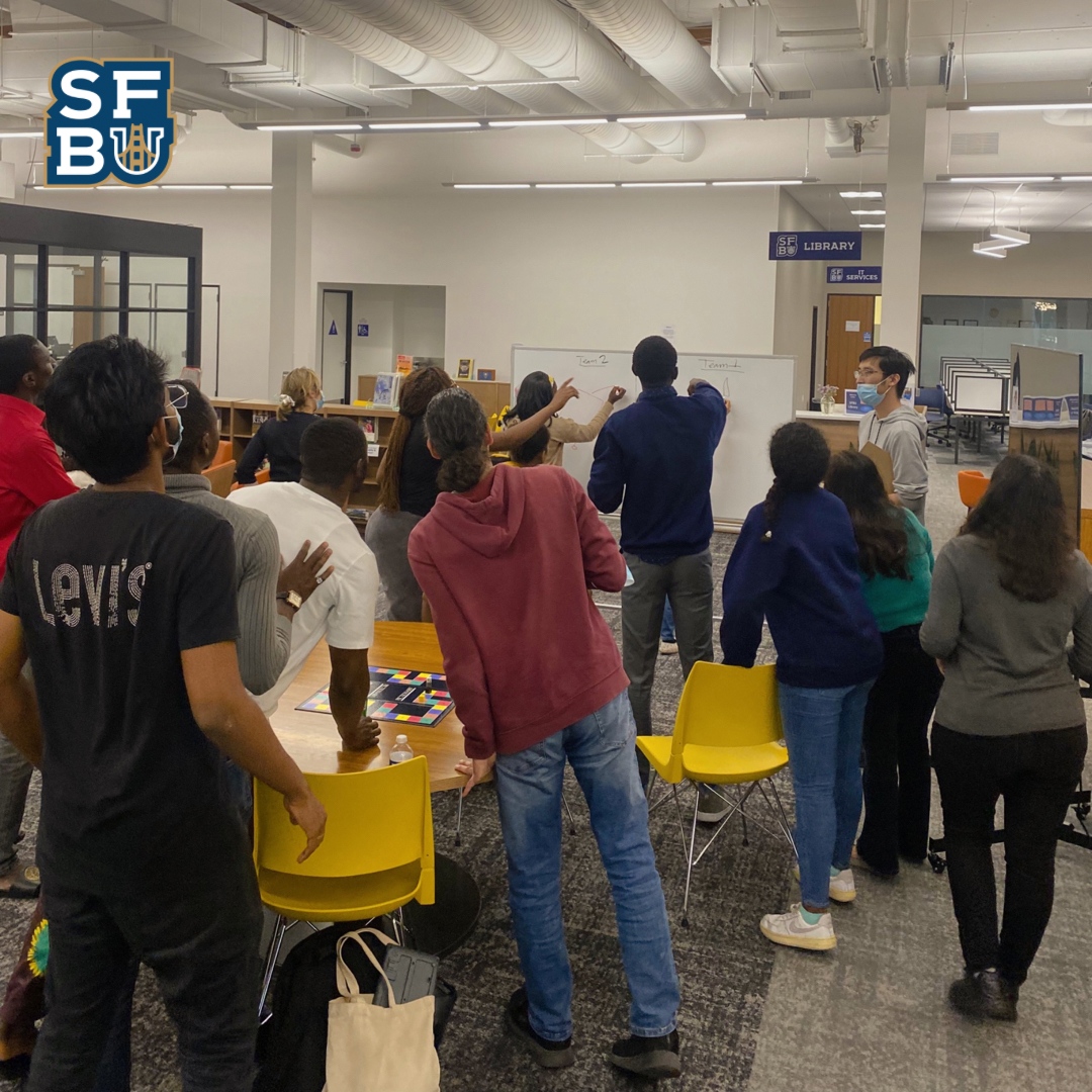 SFBUniversity's tweet image. #FlashbackFriday to an awesome Game Night last week🥳 Thank you to the San Francisco Bay University students who joined us! 

#SFBU #SanFranciscoBayUniversity #WeAreTheBay #event #collegelife #studentlife #game #win #competition #prize #tabletopgames