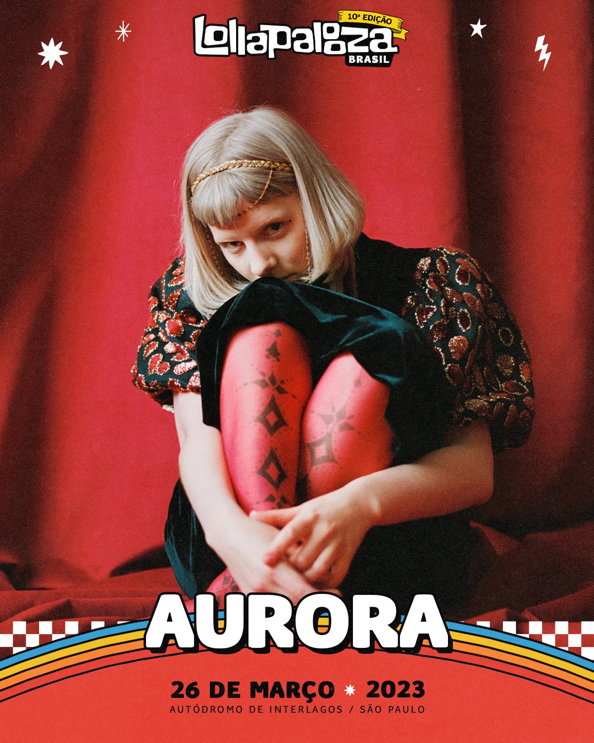 Aurora anima público no Lollapalooza, mas deixa de fora uma de