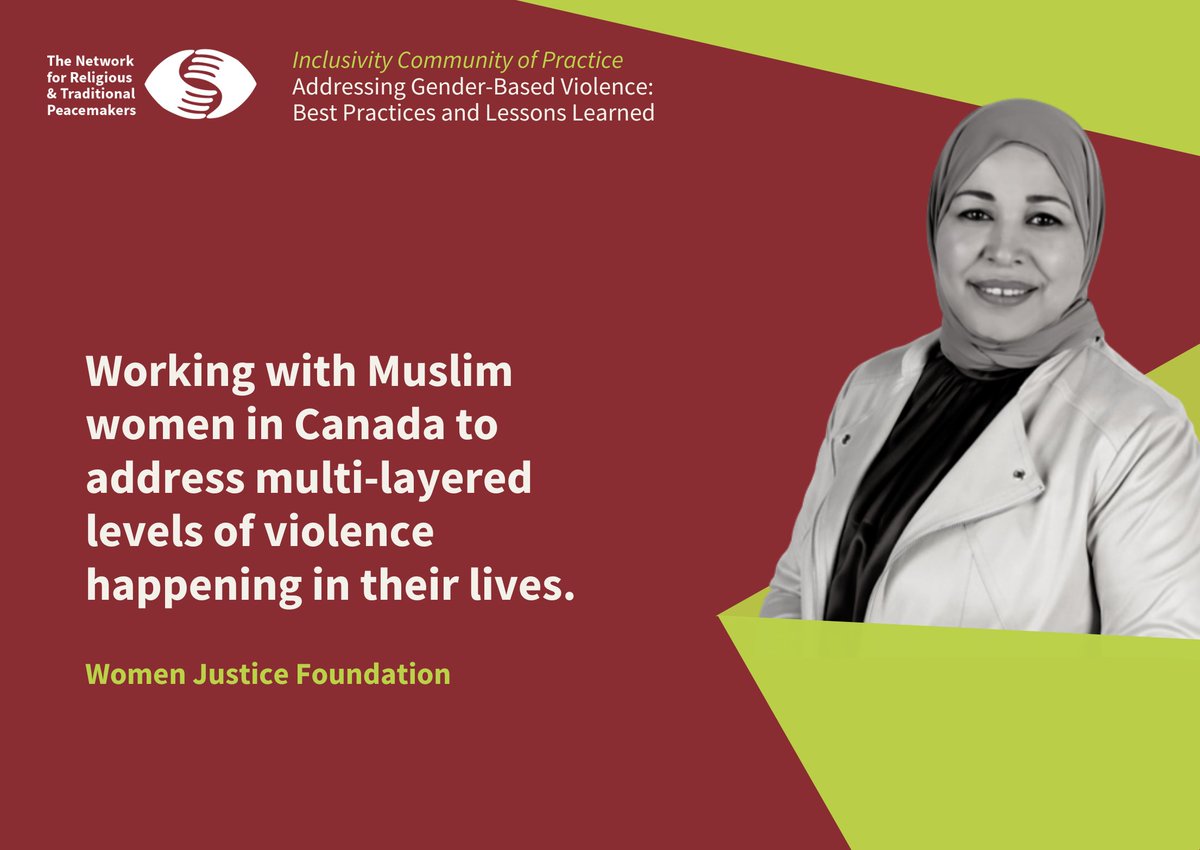 #ICYMI Learn more about how @Kawther_Alkholy @women4_justice works with Muslim women in #Canada to address multi-layered levels of violence happening in their lives at the Network’s last #InclusivityCoP meeting ⬇️ bit.ly/3FjjD1m