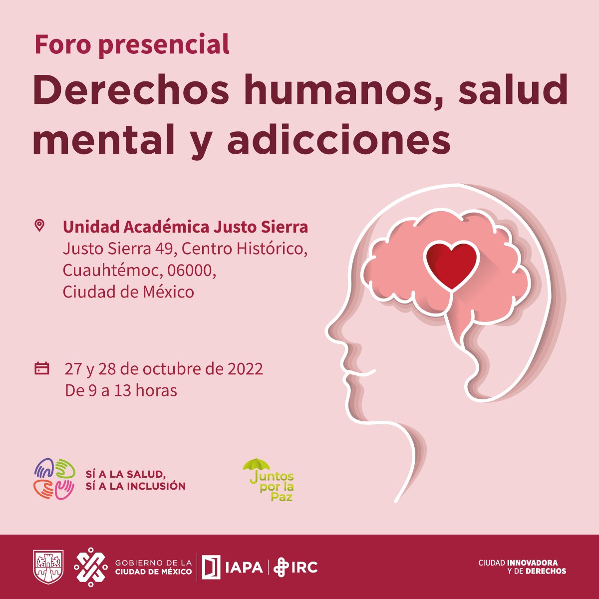 Nuestro programa del día de hoy esta enfocado en jóvenes y estudiantes. Para que ninguno abandone sus estudios por falta de atención a su salud mental.
#JuntosPorLaPaz
facebook.com/cdmxiapa/live