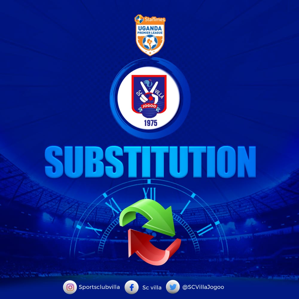 #SCVBUS | 0-0 | 67 | 𝐃𝐎𝐔𝐁𝐋𝐄 𝐂𝐇𝐀𝐍𝐆𝐄 Aslam Muhindo and Patrick Kakande (ON) Elungat and Goffin Oyirwoth (OFF) #SCVUpdates | #WeAreJogoos | #TheJogoos