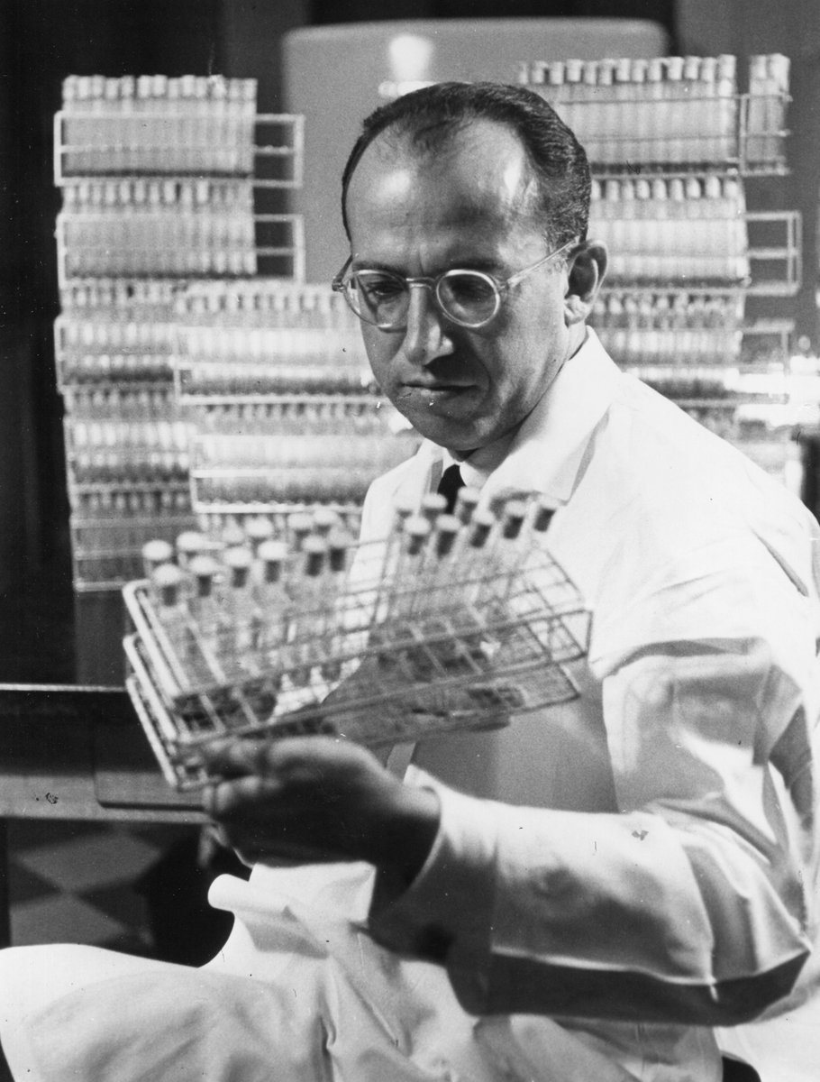 🎉 Happy birthday to Jonas Salk, the medical researcher & virologist who developed one of the world’s first polio vaccines. His decision not to patent was a gift to humanity that saved lives & improved the human condition for all