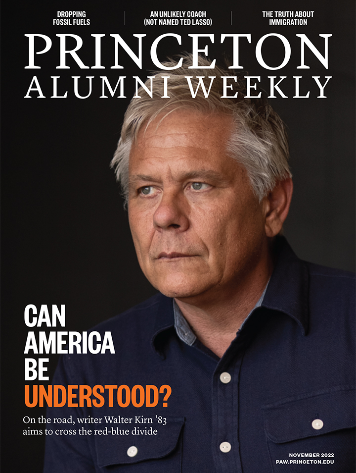 PAW’s November issue is now online, featuring @walterkirn ’83’s road trip to understand America, @jessemarsch ’96 coaching an English Premier League team, and #Princeton’s decision to divest from fossil fuels. Read more at paw.princeton.edu.