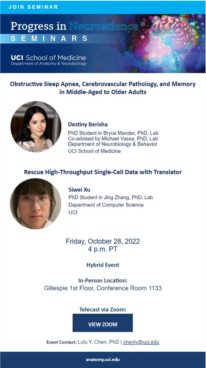 See you today at Progress in Neuroscience (PiN) with 🍕&amp;🍻!
<a href="/AnatomyNeurobio/">Dept of Anatomy & Neurobiology, UC Irvine</a> @UCIrvineSOM