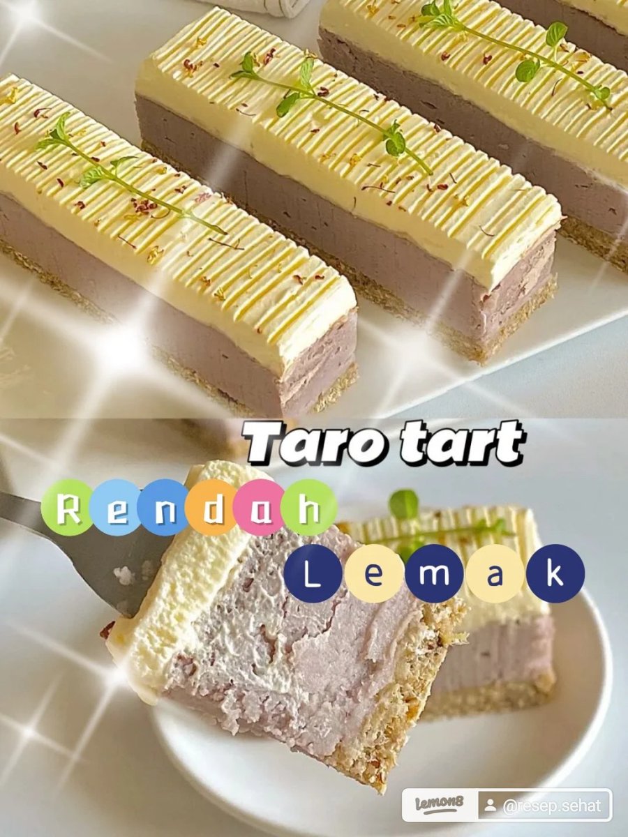 resepsehat_'s tweet photo. 🍰TARO TART ALA JEPANG🍰

Rendah lemak rendah gula😍✨
 
-A Thread

#fatrecipeshare  #Rendahgula  #Tutorialdessert  #Desserttanpagula  #Tutorialmakananpenutup https://t.co/Vk99jkKx2k