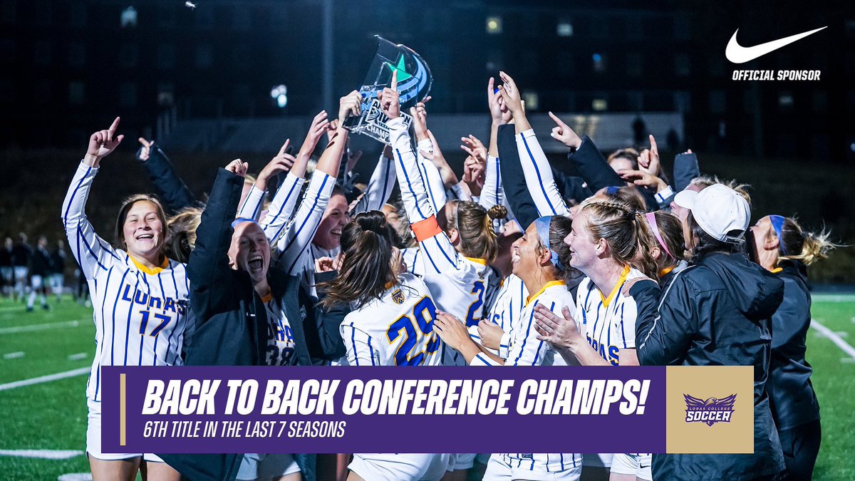 LorasWSoccer's tweet photo. Back to back undefeated regular seasons 14-0-3
Back to back conference titles 🏆 
6th title in the last 7 seasons 🏆
0 goals against in conference play⚽️ 
Ready for playoffs 💃 
#GoDuhawks https://t.co/obeqD1TULd