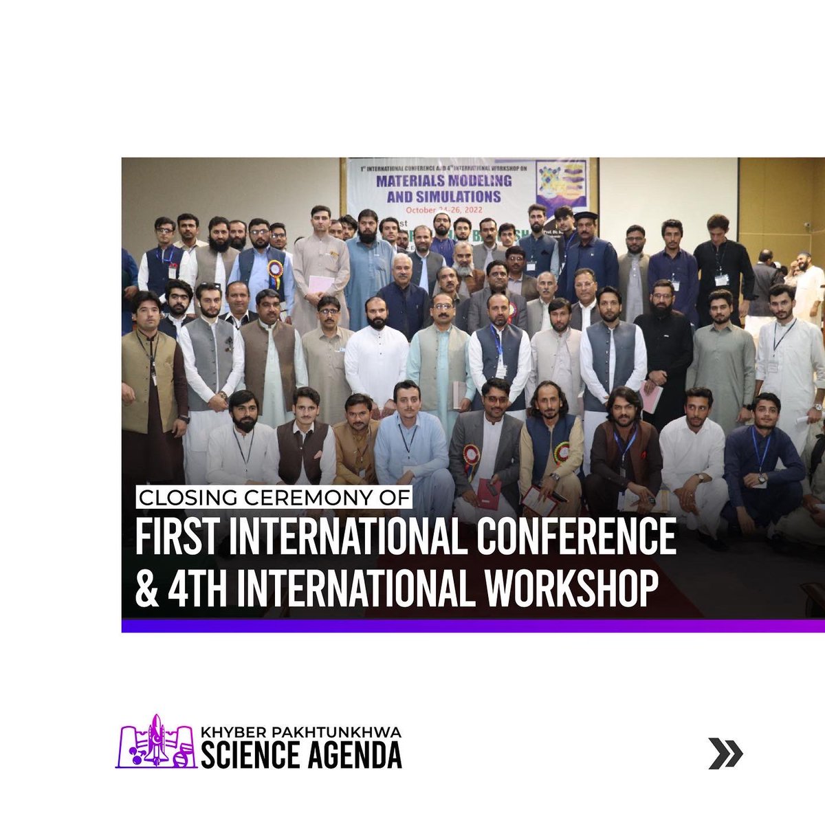 KPScienceAgenda's tweet photo. The closing ceremony of the 1st International Conference &amp; 4th International Workshop on "Materials Modeling &amp; Simulation" was organized by Center for Computational Materials Sciences, UoM &amp; Gomal University, D.I.Khan.

 #UoM #DoST #KPScienceAgenda
#ICWMMS22 @dostkpgovt https://t.co/FJYw7W5z82