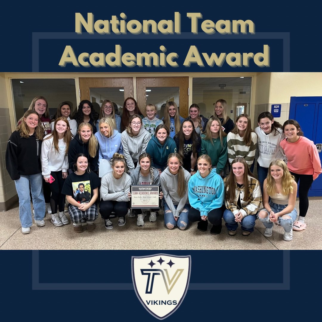 Congratulations to the Lady Vikings who won the National Team Academic Award for the fifth consecutive year!