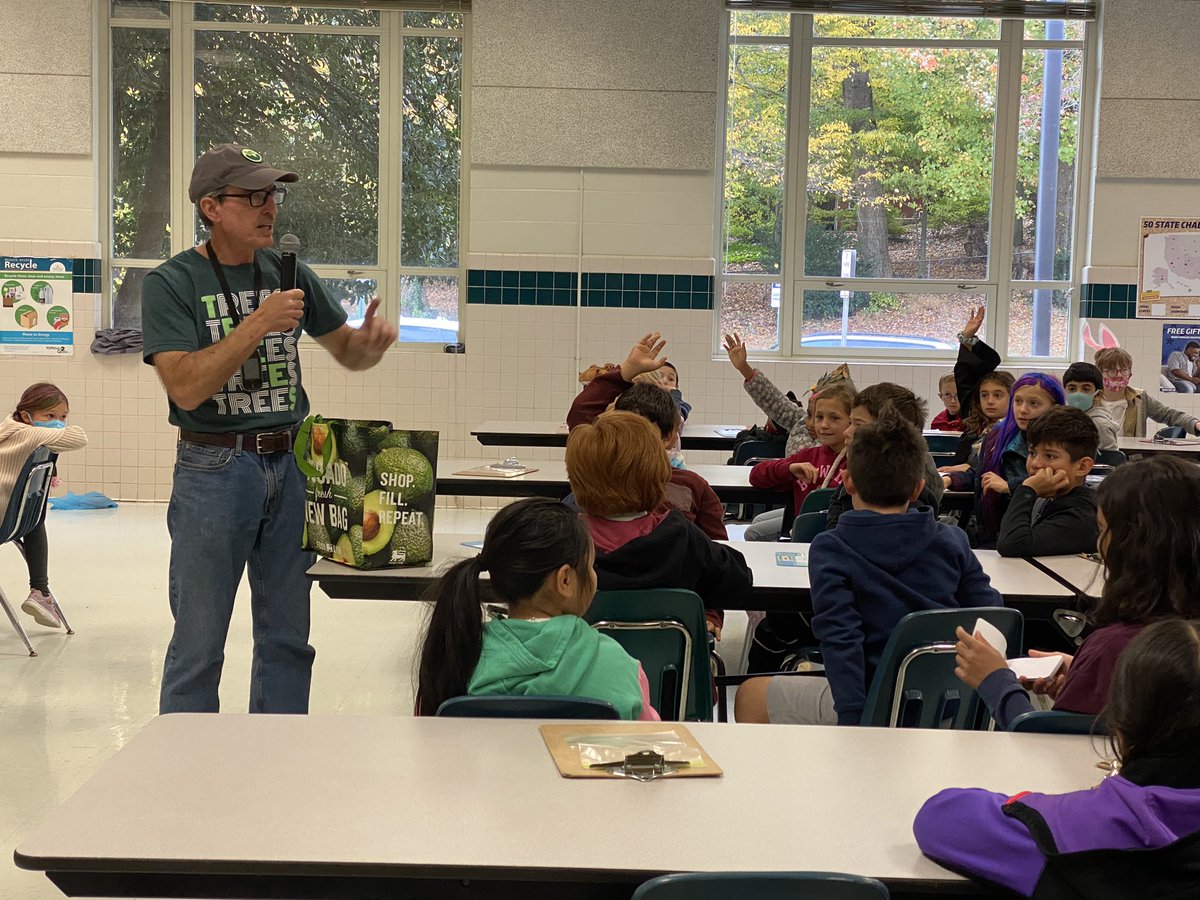 kingsparklions's tweet photo. Our third graders learned about what we get from trees, help plant the tree, then completed a scavenger hunt observing trees, erosion, and signs of fall. #greatmindsatWORK https://t.co/vhNo9Dnze2