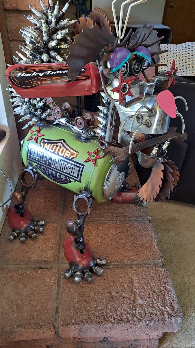 ABEBD's tweet photo. New dog. It's a Harley Dog. #harleydavidson https://t.co/gxMcPcEOAT