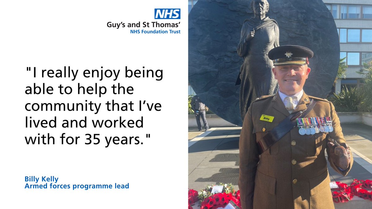 Billy Kelly is our Trust's armed forces programme lead. In the latest issue of the GiST, we go behind the scenes to find out how his team supports reservists, veterans, volunteers and their families: bit.ly/GiSTBillyK #TeamGSTT #ArmedForces