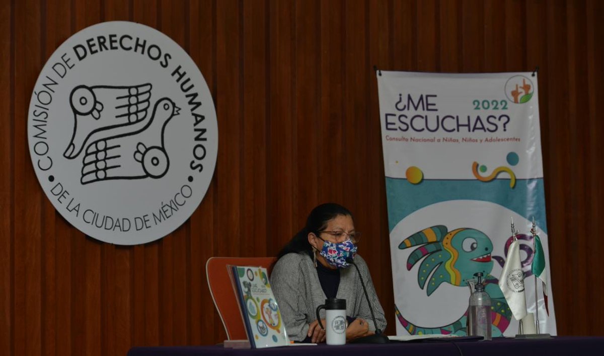 CDHCMX's tweet photo. El cuidado animal y las mascotas son temas de interés para #NNyA de @AlcaldiaMHmx, así como salud física y salud mental, en segundo lugar, señaló Nashieli Ramírez, quien apuntó que hay que analizar por qué reflejaron en dibujos ponerse tristes si salen a los espacios públicos. https://t.co/uDhTC97FAH