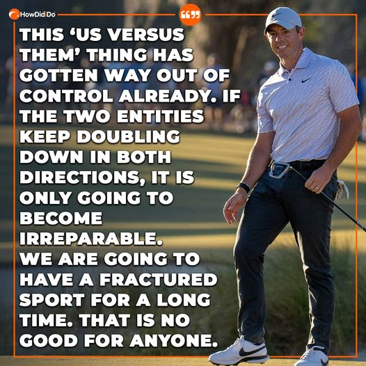 alanhick's tweet photo. @McIlroyRory is right but this could be a very easy fix. 
@RyderCup style event held in the off years. 
@LIVGolfInv vs @PGATOUR. Please makes this happen! #LIVGolf #pgatour #golfing https://t.co/cIUPcRdScO