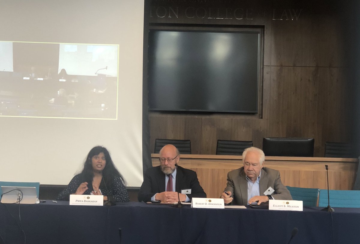 DeanFairfaxEsq's tweet image. Fantastic panels featuring those responsible for the establishment and growth of our pathbreaking @wclclinic and our current Practitioners-in-Residence who work with @AUWCL faculty to teach our students and who represent the future of clinical legal education. #FiftyandForward