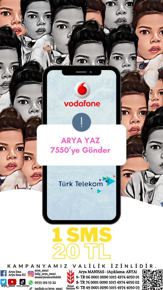 Merhaba herkese hayırlı cumalar. Bugün Arya için 1 sms atmanızı istiyoruz. ARYA yazıp 7550’ye sms atıp destek olur musunuz?(Türk Telekom-Vodafone) Kastamonu Soda #ahmetkaya Elif Buse Doğan Şenol Hocam #putin Arda Güler #rihanna Üsküdar #EhliyetAffı #isbırakmaya5gün #Çakma