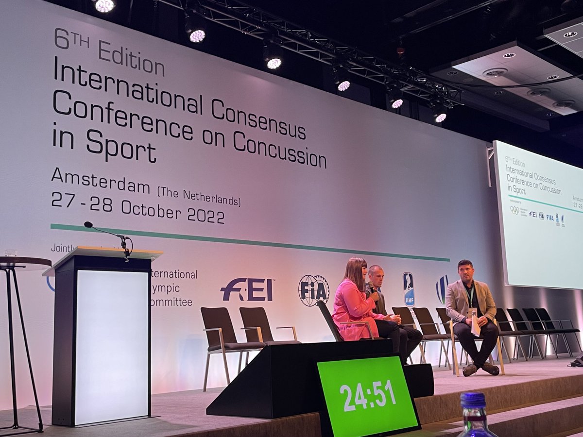 Cheri Blauwet, MD (@cheriblauwetmd) on Twitter photo Fantastic athlete panel at the 6th Int’l Consensus Conf on Concussion in Sport led by <a href="/osmanhahmed/">Osman Hassan Ahmed</a> - so important to keep the athlete voice at the center of all we do 🙌🏼
Thank you <a href="/BJSM_BMJ/">British Journal of Sports Medicine (BJSM)</a> for supporting this session
#Concussion
#ConcussioninSport Fantastic athlete panel at the 6th Int’l Consensus Conf on Concussion in Sport led by <a href="/osmanhahmed/">Osman Hassan Ahmed</a> - so important to keep the athlete voice at the center of all we do 🙌🏼
Thank you <a href="/BJSM_BMJ/">British Journal of Sports Medicine (BJSM)</a> for supporting this session
#Concussion
#ConcussioninSport
