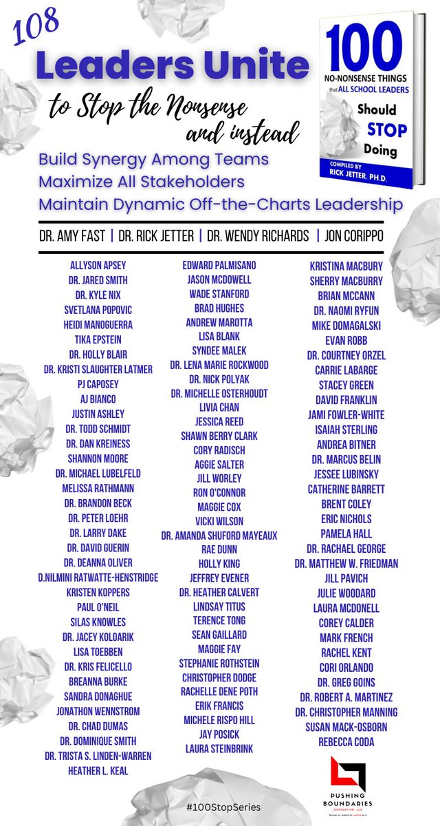 This is one of the most realistic &amp; relevant books on leadership that addresses the pandemic AND systemic issues that already plagued K-12 public education. They TELL ALL and point you in the right direction to become a dynamic and off-the-chart educational leader! #100StopSeries