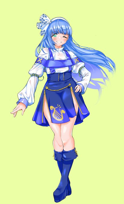 友人への立ち絵を描きました 