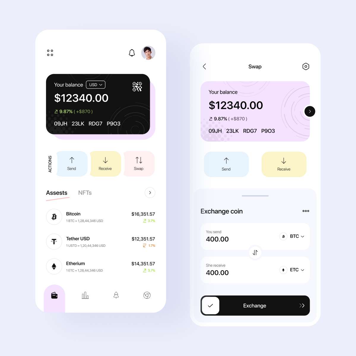 Crypto wallet mobile app UI design🔥 📨 Available for work:  uixshuvo@gmail.com #ui #uiux #uidesign #uidesigner #uiuxdesigner #appdesign  #uitrends #mobileappdesign #uiinspiration #productdesign #productdesigner  #mobileapps #appdesigner #designapp ...
