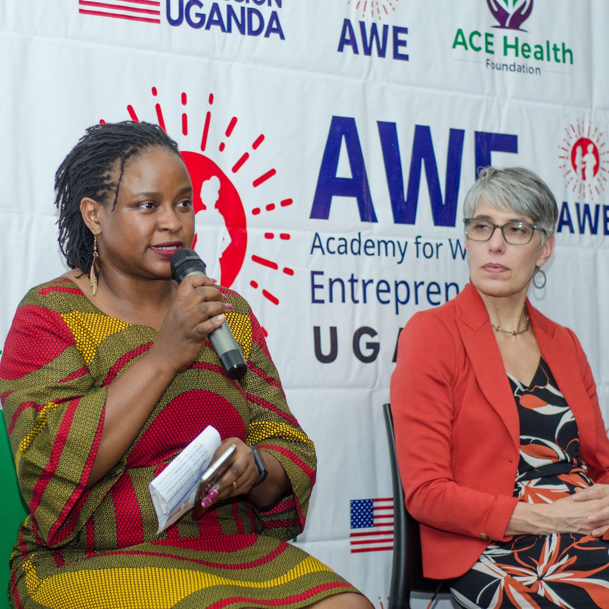 Thank you for honoring our invitation to the #AWECohort4 launch, the last 4years have had us facing a lot of challenges due to covid. The fact that we are here as ladies in business speaks that we are successful no matter the challenges. - @FionaNLuswata #AWEinUganda