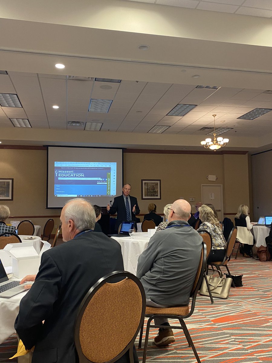 MPEA conference listening to <a href="/MOEducation/">Missouri DESE</a> Dr. Paul Katnick and networking with others from Higher Ed in MO #highereducation #teaching