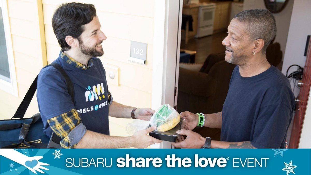Knox Mobile Meals (@knoxmobilemeals) on Twitter photo Since 2008, @Subaru_usa and its retailers have helped enable the delivery of nearly 4 million meals and friendly visits nationally to seniors in need. We couldn’t be more grateful. #ShareTheLove #MealsOnWheels ❤ <a href="/_MealsOnWheels/">Meals on Wheels</a> <a href="/GraysonSubaru/">Grayson Subaru</a> Since 2008, @Subaru_usa and its retailers have helped enable the delivery of nearly 4 million meals and friendly visits nationally to seniors in need. We couldn’t be more grateful. #ShareTheLove #MealsOnWheels ❤ <a href="/_MealsOnWheels/">Meals on Wheels</a> <a href="/GraysonSubaru/">Grayson Subaru</a>