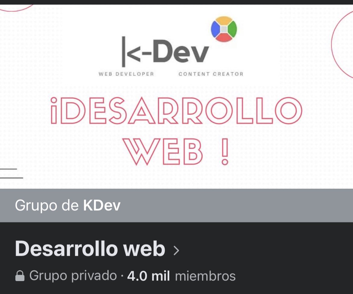 KDeve4's tweet image. Les conté que hice un grupo de facebook dónde publican y ver vacantes y también puedes ofrecer tus servicios 😊 les dejo el link están totalmente invitados.

facebook.com/groups/6913650…