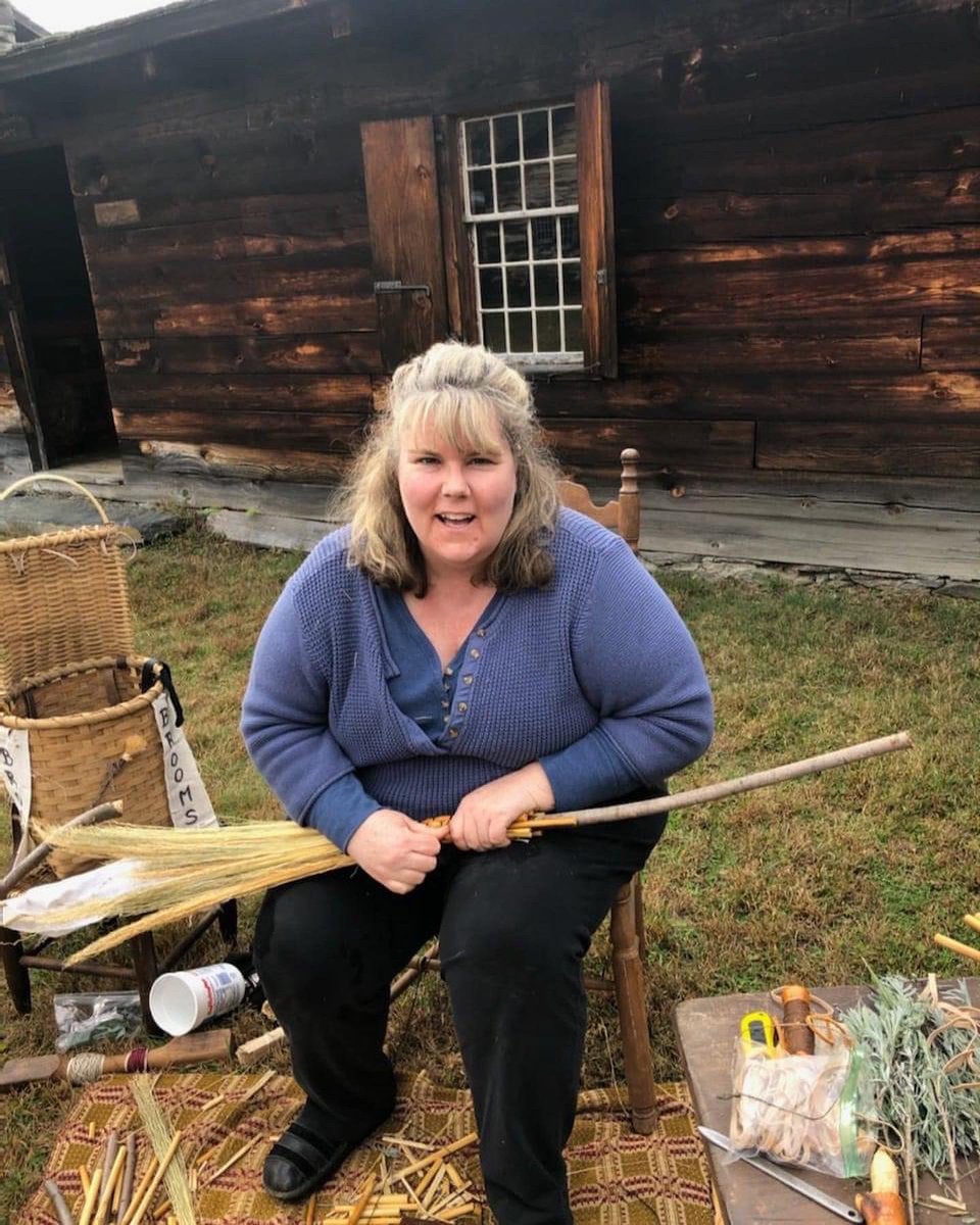 NurseHomestead's tweet photo. A special treat for our visitors tomorrow, Saturday October 29.  Colonial reenactor Jennifer Roy will be demonstrating how to make authentic 18th century Besom brooms! https://t.co/rwucZsKmgK
