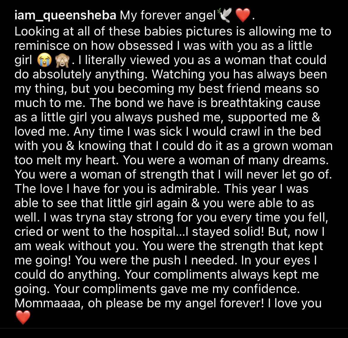 laurenciafaith's tweet photo. My forever angel 🕊❤️ #RestInPeace #RestMommy https://t.co/BfUPzaHpm7