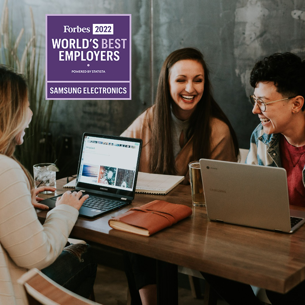 Samsung are honoured to have been listed at #1 on <a href="/Forbes/">Forbes</a>' list of the World’s Best Employers for the third year in a row. Learn more: news.samsung.com/uk/samsung-ran…