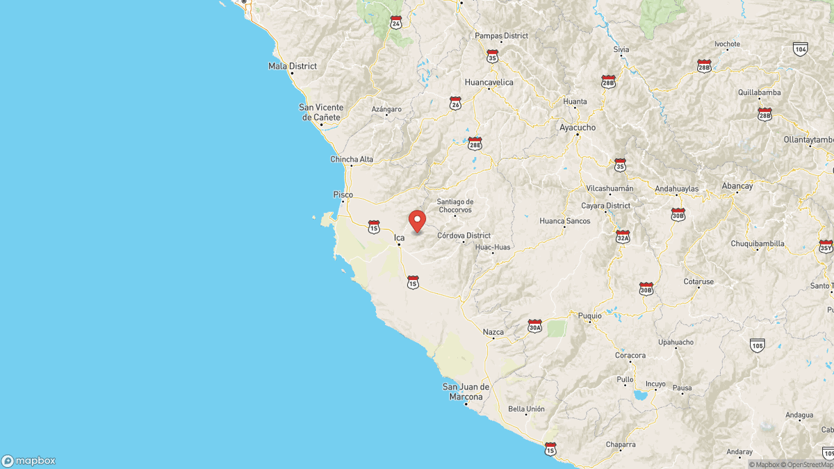 A magnitude 5.3 earthquake took place 18km ENE of San Juan Bautista, Peru at 14:21 UTC (19 minutes ago). It's depth was 80km and was reported by EMSC. #earthquake #earthquakes #SanJuanBautista #Peru https://t.co/lUrOcor3Ex