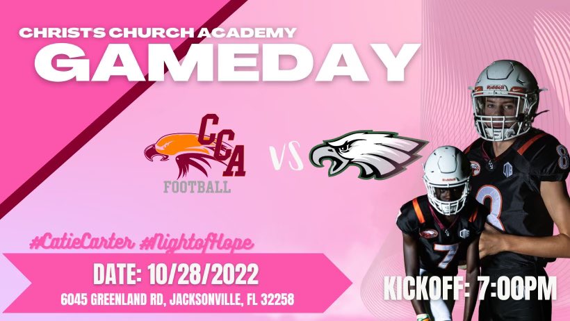 It’s gameday #EagleNation!! Come out with your pink and cheer us on!!! 
#WhyNotUs
#GoEagles
#ComeFlyWithUs