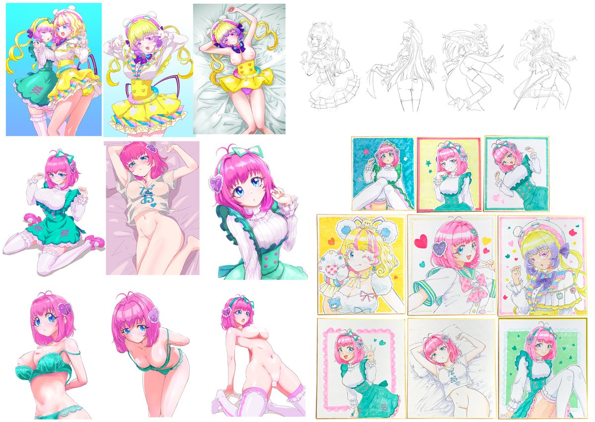 #今月描いた絵を晒そう 