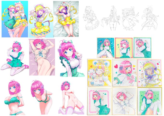 #今月描いた絵を晒そう 