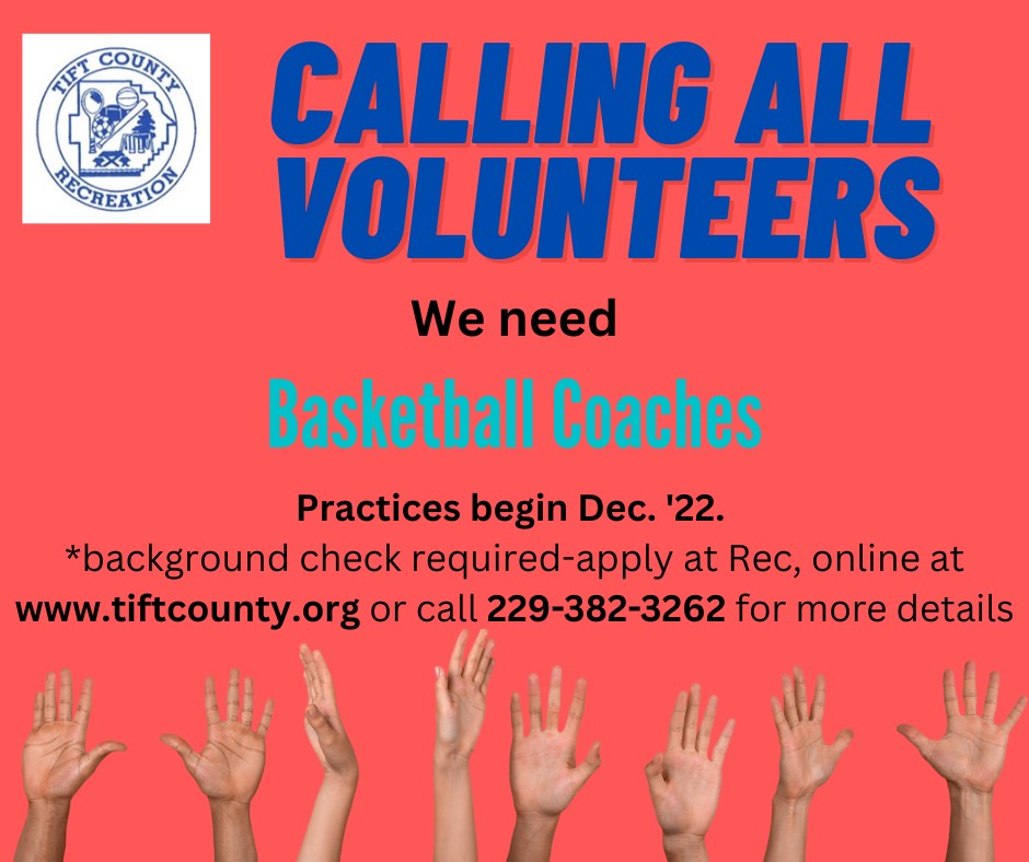 TiftRecreation's tweet photo. Registration is open for our School Based Basketball League. Click on the link below for registration information.
https://t.co/pwWYfBhslW
Also, remember Recreation Basketball is successful because of strong volunteers. Will you consider coaching? #playmatters https://t.co/PIral29tAw