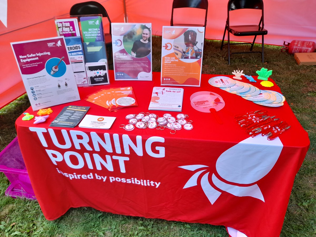 You can get advice and information from our team today by stopping by our stall in the Maylord Orchards atrium in Hereford between 10.30am and 1.30pm. We're offering lots of support to help improve health and wellbeing, including BBV testing and #naloxone