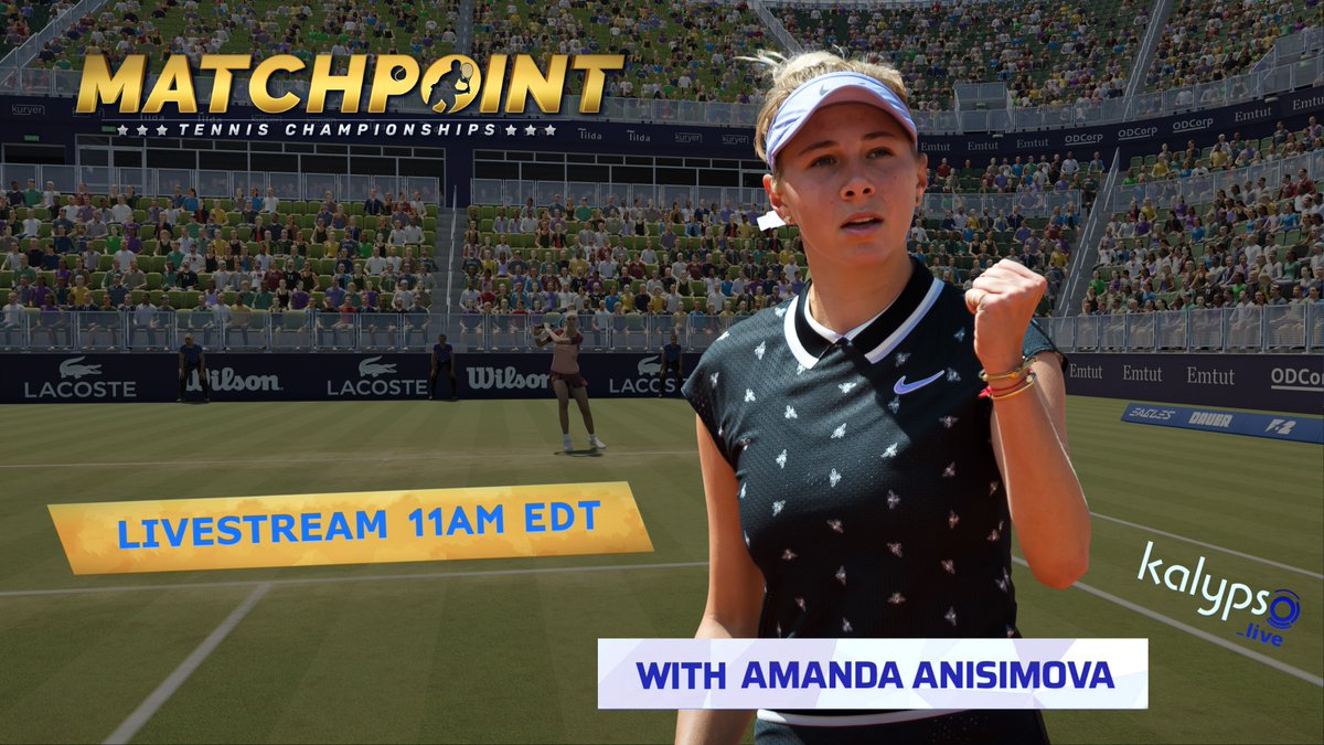 kalypsomedia's tweet photo. Need a tie-break from gaming? Then check out the livestream with Matchpoint – Tennis Championships tennis star @AnisimovaAmanda!
Tune in tomorrow 11AM EDT / 8AM PT / 4PM CET via #KalypsoLive for an exclusive interview! #MatchpointGame 🎾 

👉 https://t.co/F9dSrLGbDX https://t.co/g7DQlXFEOo