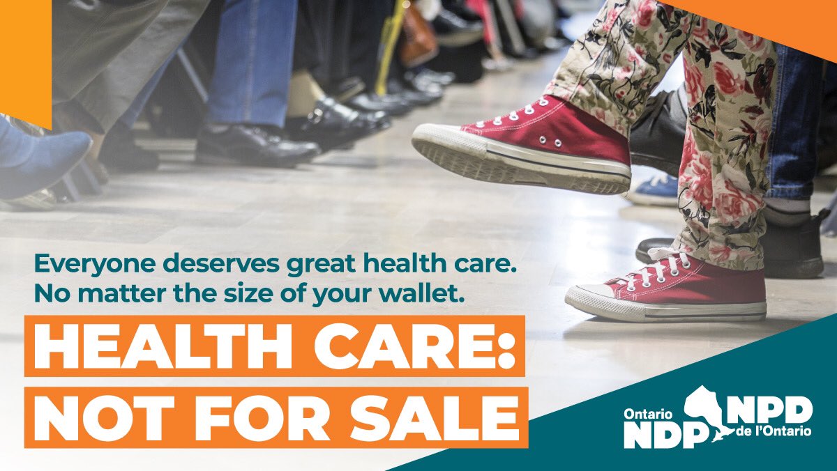We need more investment in our struggling health care system, not Ford’s profits-over-people approach. Sign the petition here: ontariondp.ca/our-health-car…