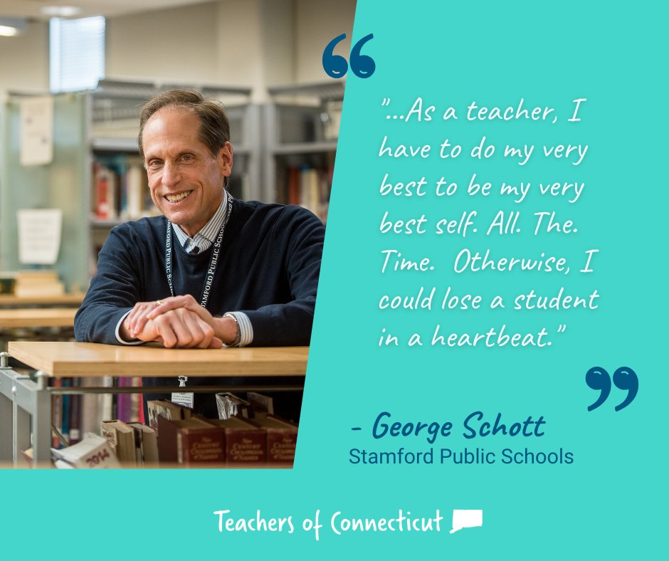 George Schott, special education teacher at <a href="/SPSSuper/">Stamford Schools</a>, grew up with the Jewish tradition of tikkun olam—an obligation to repair the world. In service to that tradition, after retirement he got his master’s in educational psychology and began teaching.
bit.ly/3VzK7kZ