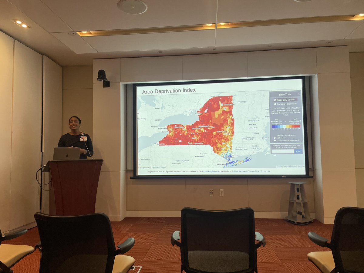 Great talk by Dr. @IyasereMd describing the work of @nyphospital’s Dalio Center for Health Justice with population and individual level social determinants of health. #SDOH #precisionequity #EIPMPE22