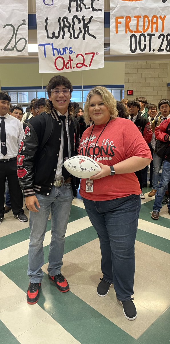 Stevens Falcons Football (@jps_dfb) on Twitter photo We are proud to honor <a href="/NISDSTEVENS/">NISDSTEVENS</a> Graphic Design Teacher Ms. Alison Spangler at this mornings pep rally as part of the <a href="/CFPExtraYard/">College Football Playoff (CFP) Foundation</a> program to honor teachers who go the Extra Yard to support their communities. Thank you Ms. Spangler for everything you do for our program! <a href="/NISD/">Northside ISD</a> We are proud to honor <a href="/NISDSTEVENS/">NISDSTEVENS</a> Graphic Design Teacher Ms. Alison Spangler at this mornings pep rally as part of the <a href="/CFPExtraYard/">College Football Playoff (CFP) Foundation</a> program to honor teachers who go the Extra Yard to support their communities. Thank you Ms. Spangler for everything you do for our program! <a href="/NISD/">Northside ISD</a>