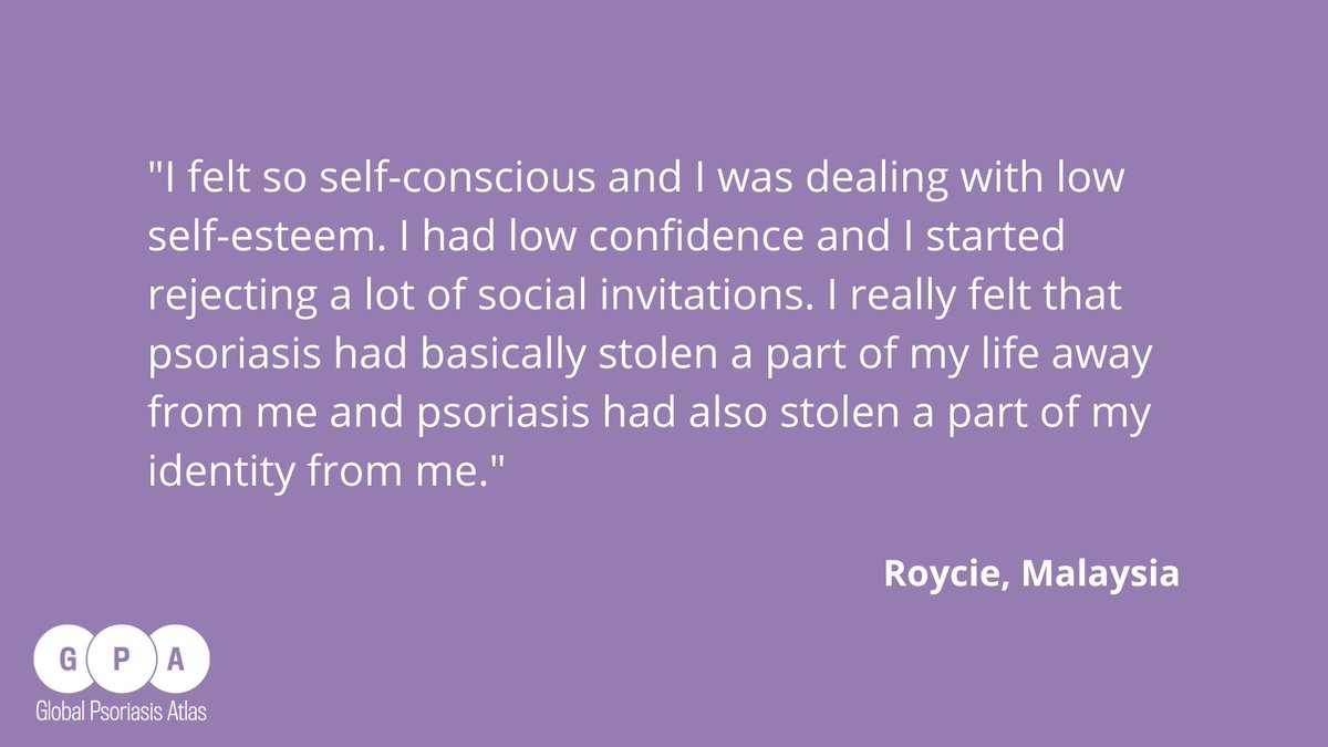 PsoriasisAtlas's tweet photo. Too many people struggle with their mental health problems alone and in silence. Thank you to the #IFPAambassadors in our video who have spoken up about their experiences of #psoriasis and poor mental health 🗣️
Watch the video here: https://t.co/XokjC2JNoz
#unloadPSO https://t.co/qZdc3Q5vT9