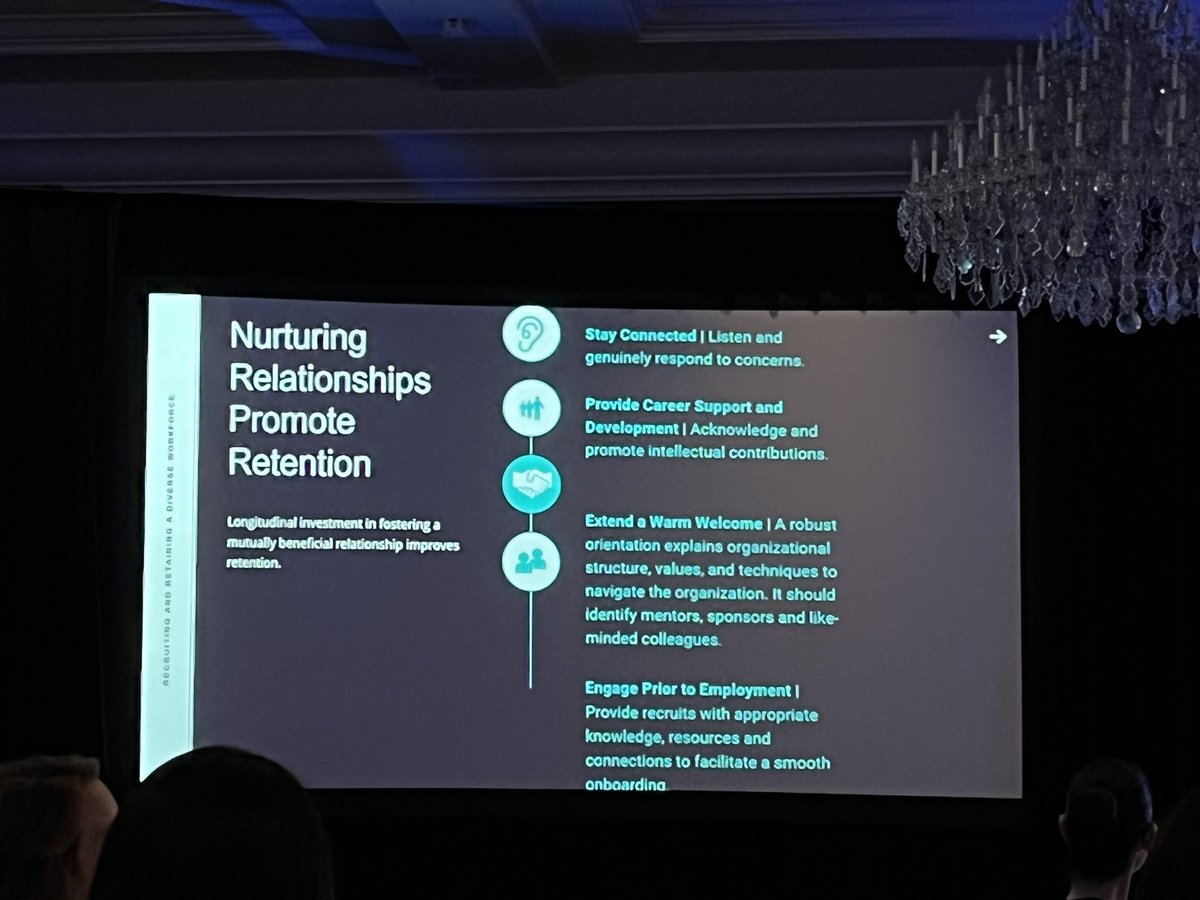 Ms. Britany McElroy on recruiting and retaining diverse talent. 

⚡️ R&amp;R is transactional today and that’s not enough b/c of
#socialdynamics #multigenerationalworkforce #greatresignation

People are looking for MEANINGFUL WORK in a CULTURALLY THRIVING environment.

#MayoGRIT