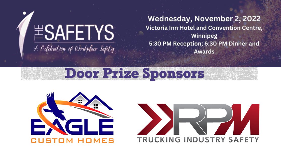 Looking forward to seeing everyone tomorrow at the Safetys!

Celebrate workplace safety and health in Manitoba with your colleagues and industry. Thank you to <a href="/eaglehomeswpg/">Eagle Custom Homes Ltd.</a> and <a href="/safetyrpm/">RPM: Trucking Industry Safety</a>, proud sponsors of this event!

👉 thesafetys.ca
#TheSafetys #CelebrateSafety