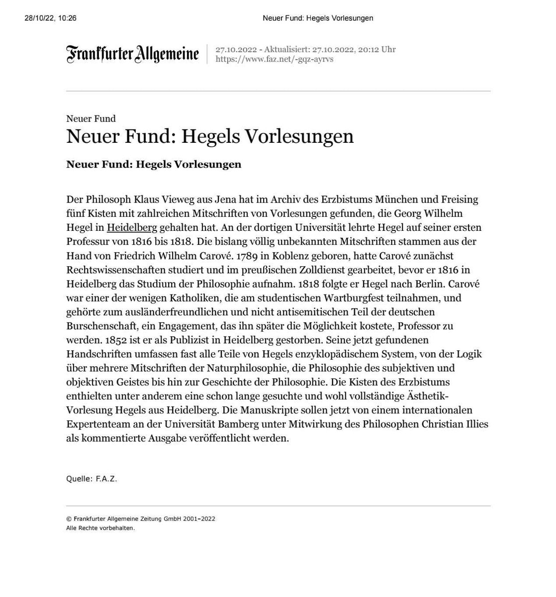 hegelpd's tweet photo. 📜NEW HEGEL'S LECTURES FOUND AT THE ARCHIV DES ERZBISTUMS MÜNCHEN UND FREISING https://t.co/tAyKnhlj30 @Phil_Kapitan @hegelsocietyAU @SEHegelianos @SeminarioHegel @hegelthum @HEGEL250 @HegelSocietyGB @ForHegel  @symphilosophie @illetterati @FGPh_Bamberg https://t.co/6hbQSIxqEi