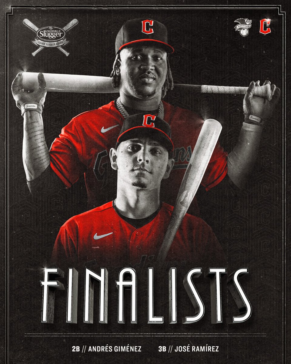 Competing for a big, shiny award!

Andrés Giménez and José Ramírez have been named Silver Slugger finalists.

#ForTheLand