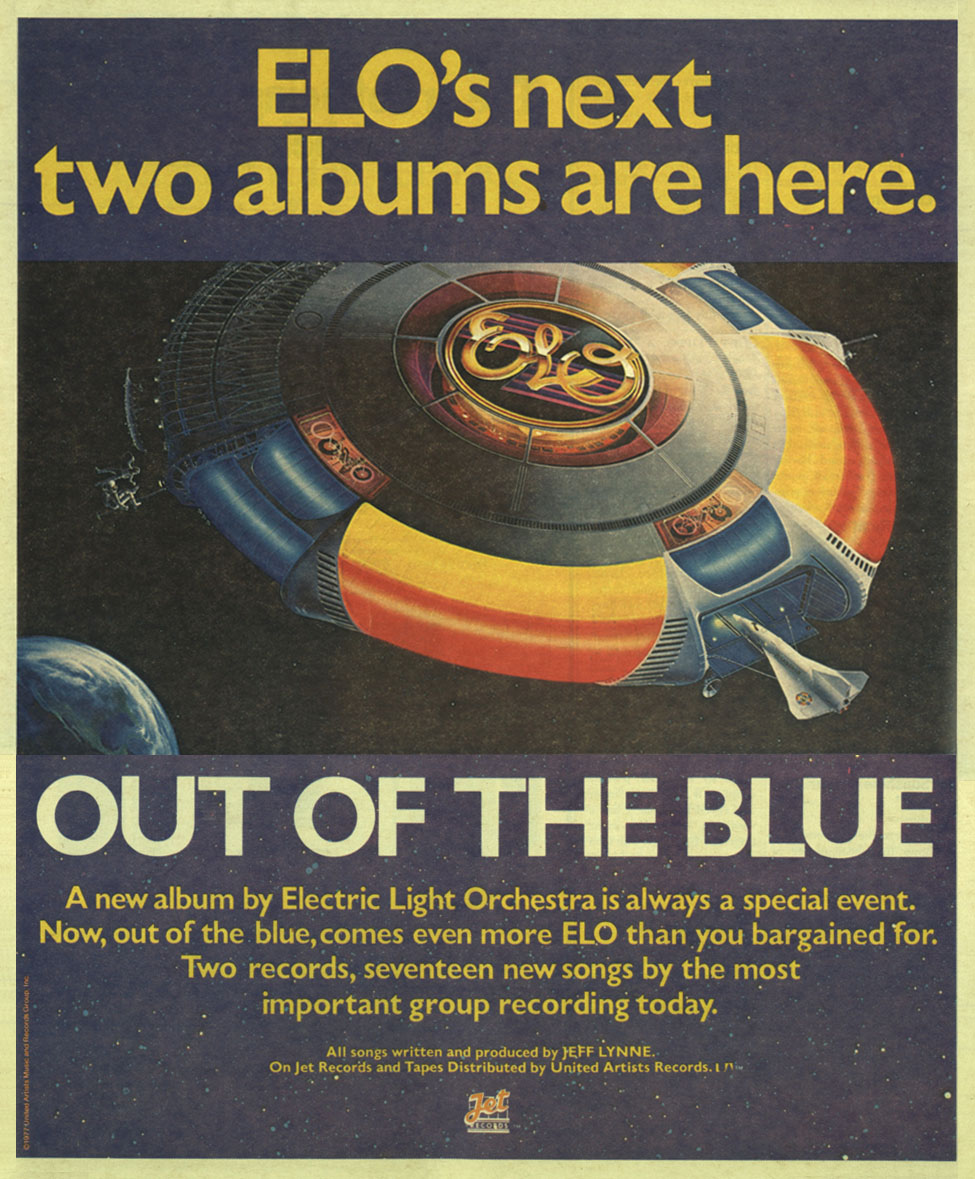 This month marks the 45th anniversary of #OutOfTheBlue! Some of ELO’s biggest hits have come from this album. Tell us your favorite track from this iconic album in the comments! 🛸