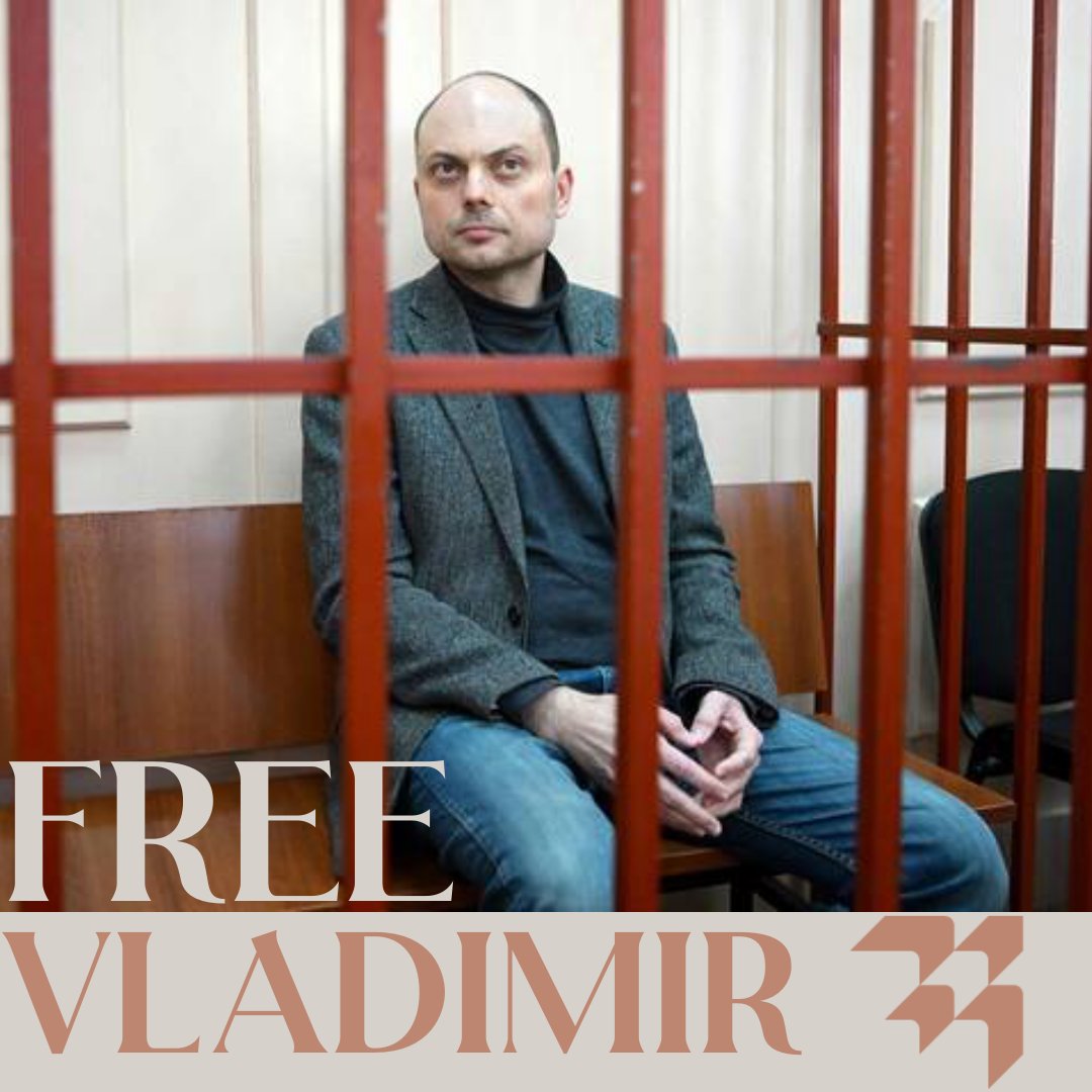 Throughout his six months in prison, Vladimir Kara-Murza has been denied a fair trial, denied a public hearing, and accused of treason – all for speaking truth to power and vocally condemning Putin’s war crimes. He must be released. #FreeVladimir.