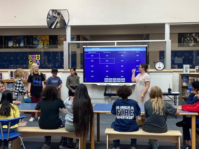 Red Ribbon Week activities were a huge success. The counselors in conjunction with ASB, held Jeopardy games during lunch in the library. Fun was had by all and they may have even learned something along the way.  :)