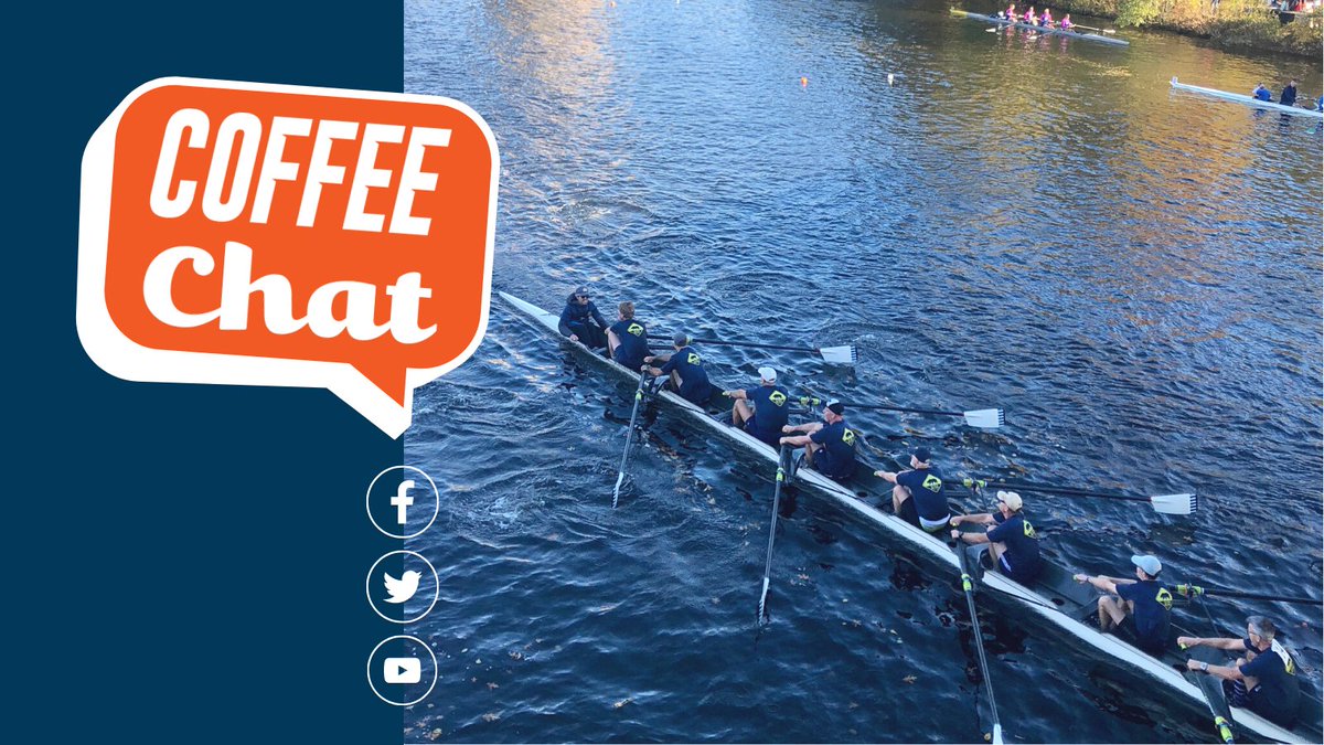 Schedule update! Today's Coffee Chat will be live at Noon ET on FB/Twitter/YouTube. Grab your favorite mug and join hosts Rachel Freedman &amp; Tara Morgan.

ON OUR MINDS THIS WEEK:
• <a href="/HOCR/">Head Of The Charles</a> recap
• Next podcast ep: Brent Keuch, 
<a href="/KingRacingBoats/">King Racing Shells</a>
 • 2023: Commit to Fit

#rowing